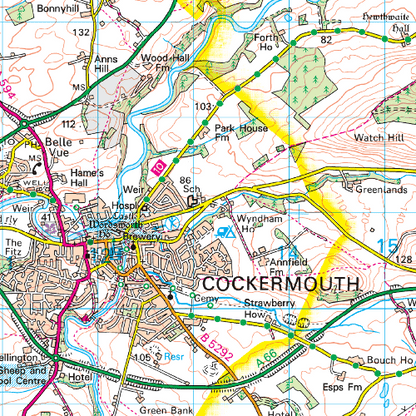 OS Landranger - 089 - West Cumbria, Cockermouth & Wast Water