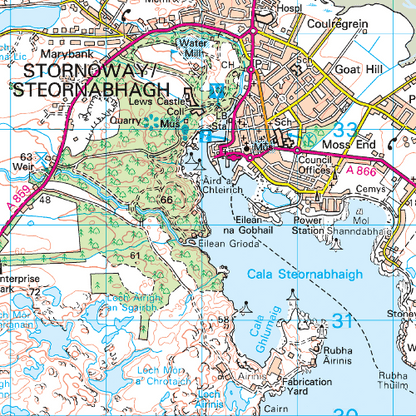 OS Landranger - 008 - Stornaway & North Lewis area