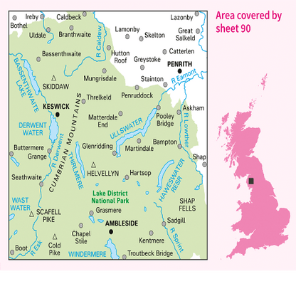 OS Landranger - 090 - Penrith & Keswick, Ambleside