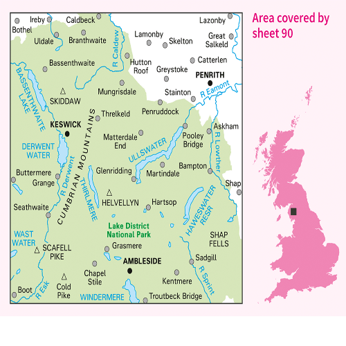 OS Landranger - 090 - Penrith & Keswick, Ambleside