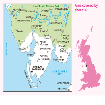 OS Landranger - 096 - Barrow-in-Furness & South Lakeland