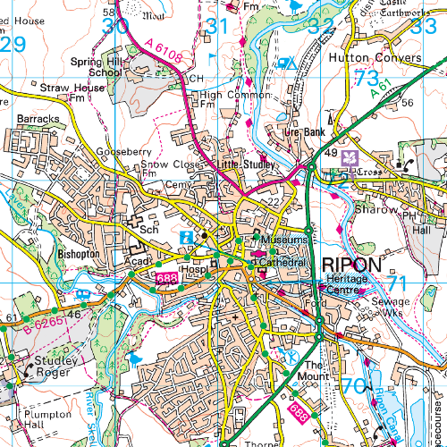 OS Landranger - 099 - Northallerton & Ripon, Pateley Bridge & Leyburn