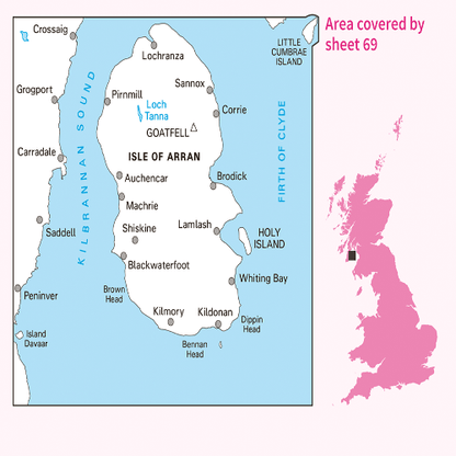 OS Landranger - 069 - Isle of Arran