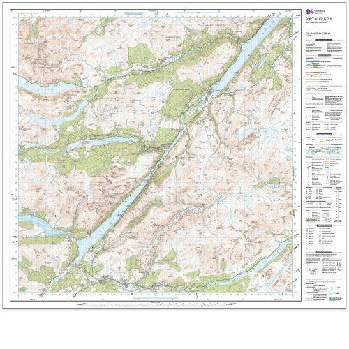 OS Landranger - 034 - Fort Augustus, Glen Roy & Glen Moriston