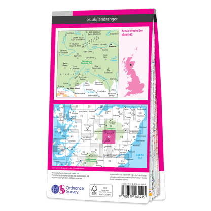 OS Landranger - 043 - Braemar & Blair Atholl area