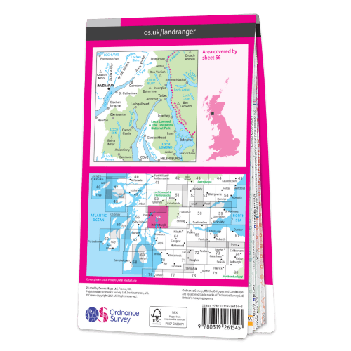 OS Landranger - 056 - Loch Lomond & Inveraray