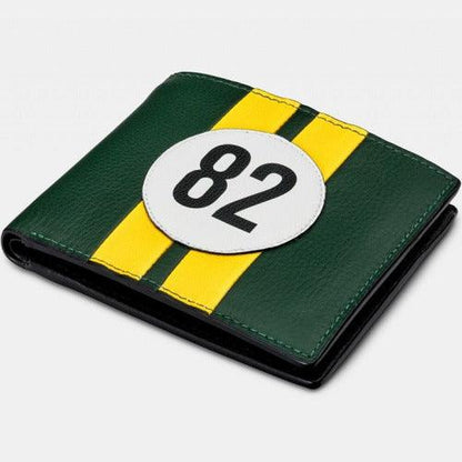 No 82 Green Racing Stripe Wallet