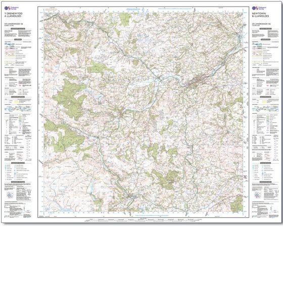 OS Landranger - 136 - Newtown & Llanidloes